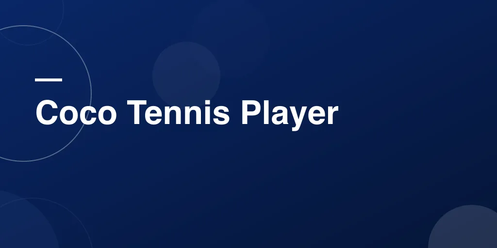 Coco Tennis Player: The Inspiring Journey of Coco Gauff on and off the Court