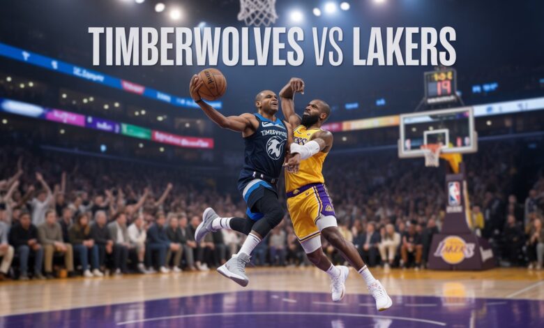 timberwolves vs lakers match player stats