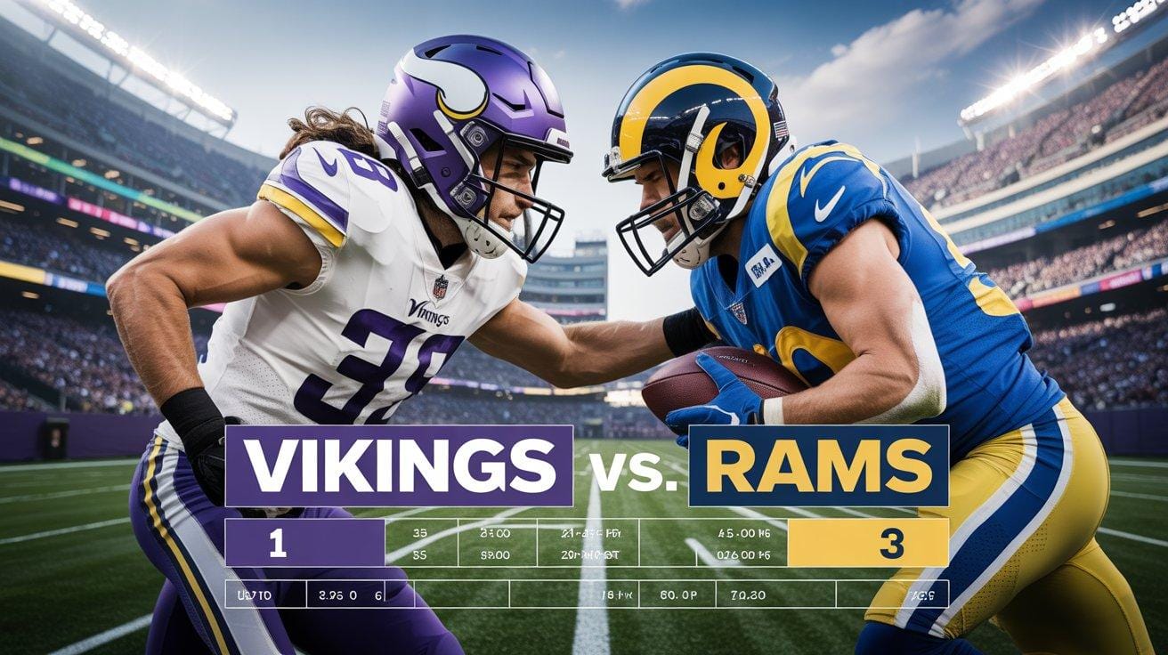 minnesota vikings vs los angeles rams match player stats