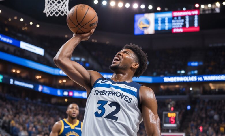 timberwolves vs golden state warriors match player stats