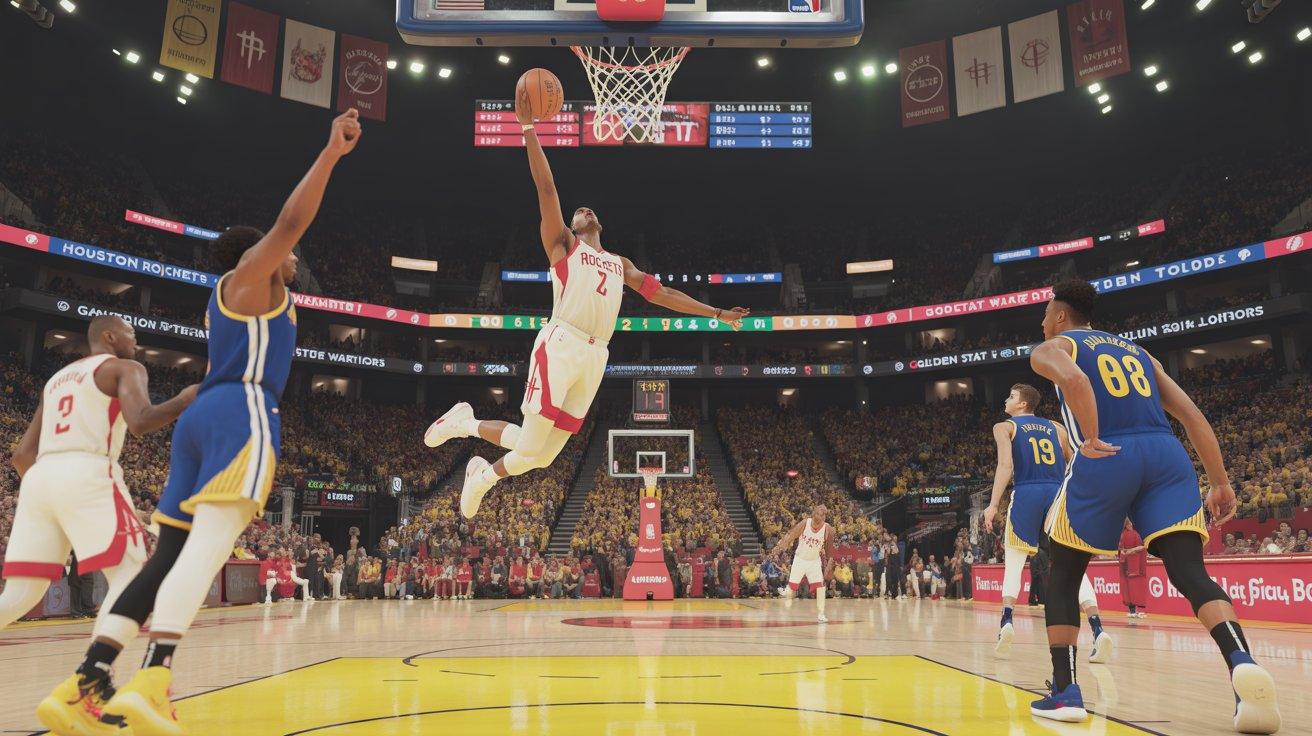 houston rockets vs golden state warriors match player stats