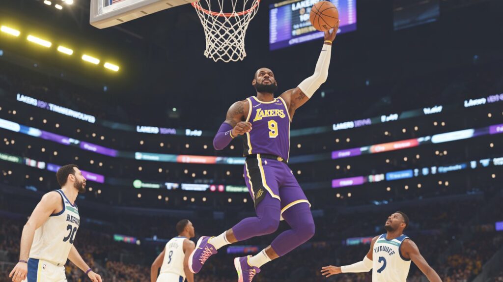 lakers vs timberwolves match player stats