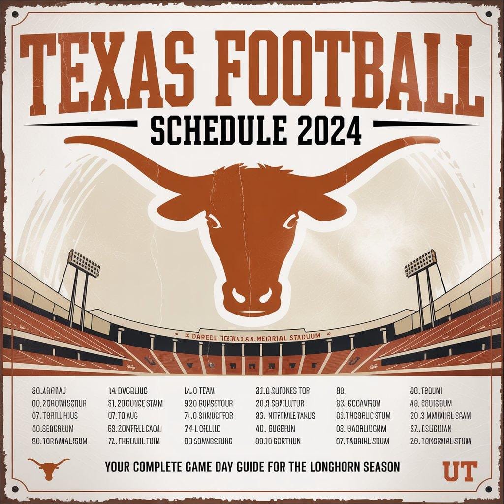 texas football schedule 2024