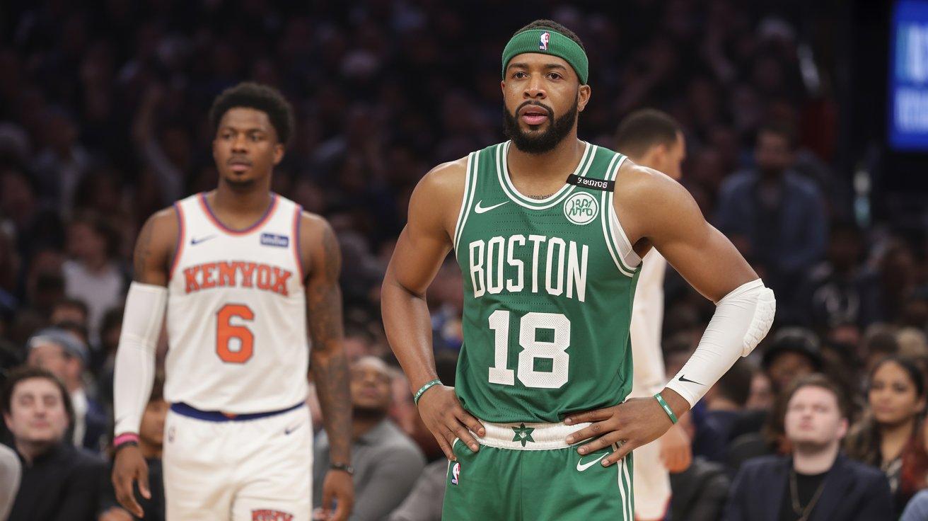 boston celtics vs knicks match player stats
