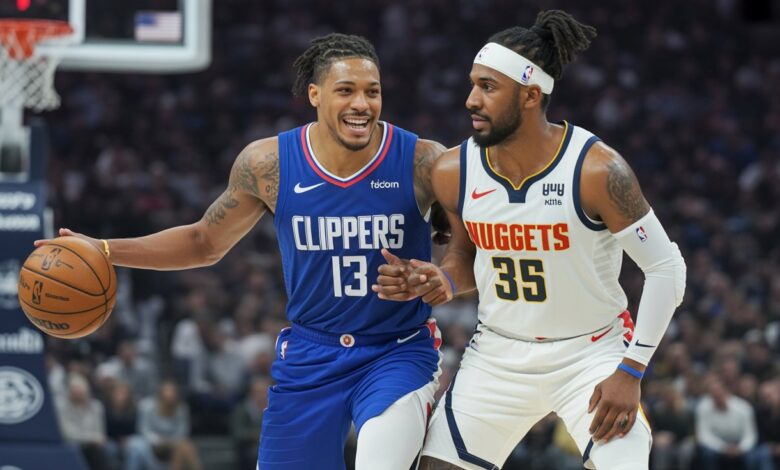clippers vs denver nuggets match player stats