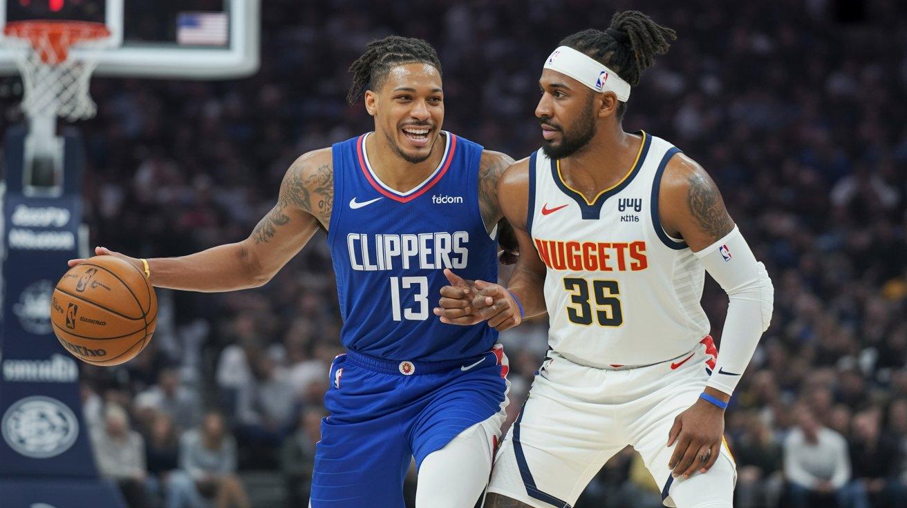 clippers vs denver nuggets match player stats