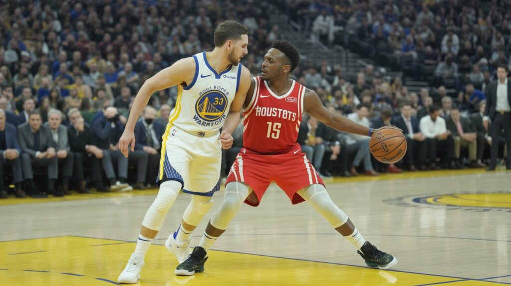 houston rockets vs golden state warriors match player stats