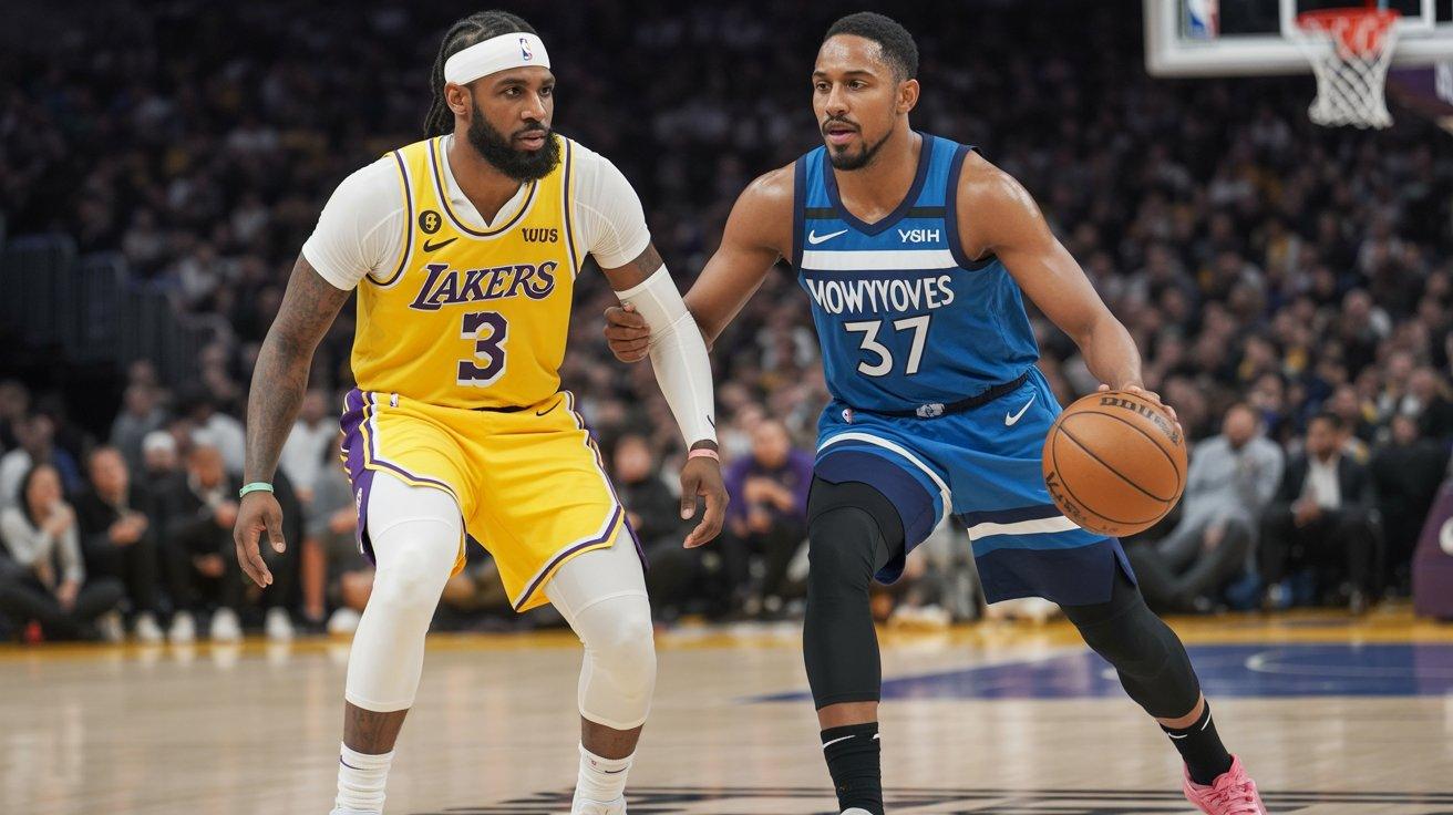 lakers vs timberwolves match player stats
