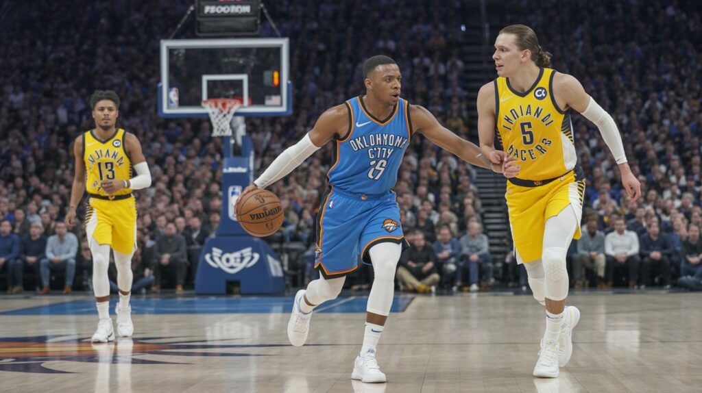 oklahoma city thunder vs indiana pacers match player stats