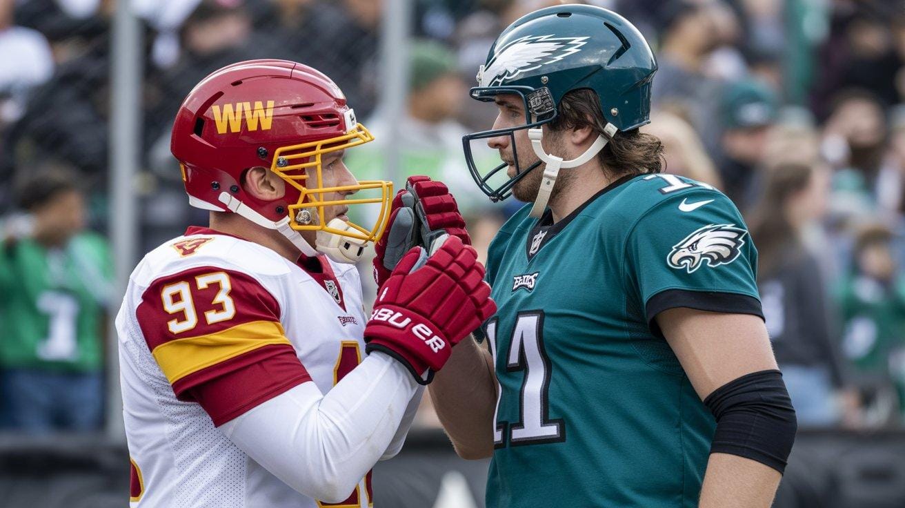 washington commanders vs philadelphia eagles match player stats