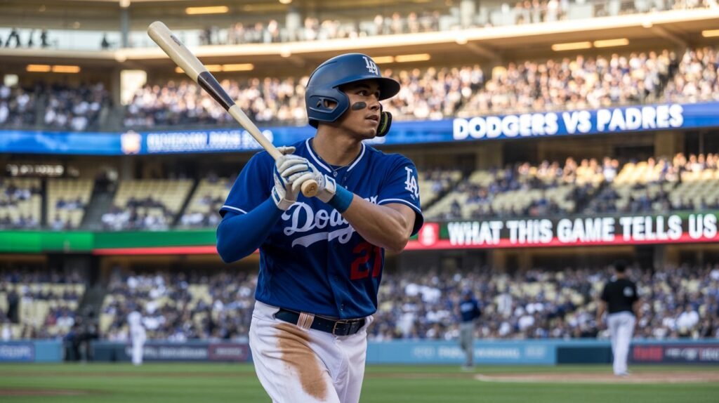 dodgers vs padres match player stats