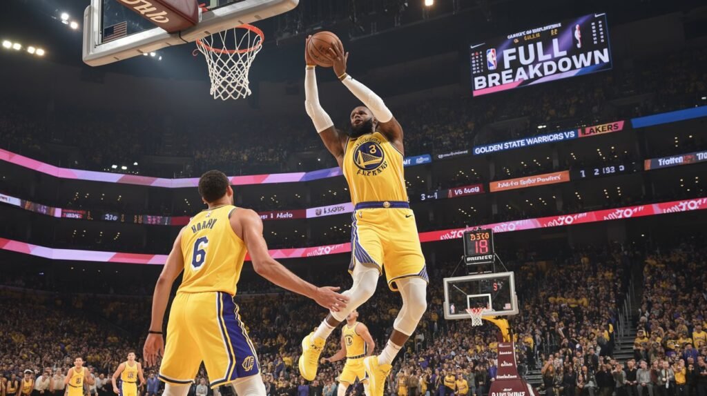 golden state warriors vs lakers match player stats