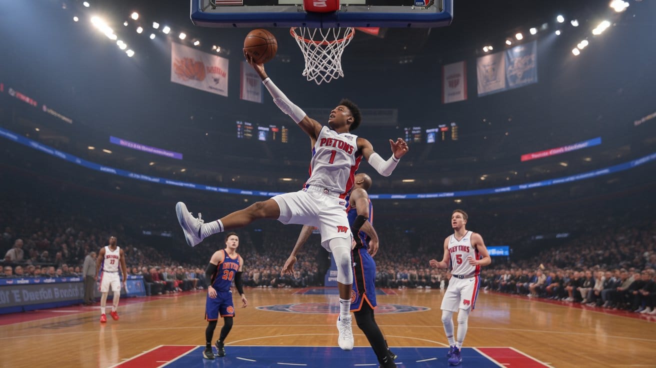 detroit pistons vs knicks match player stats