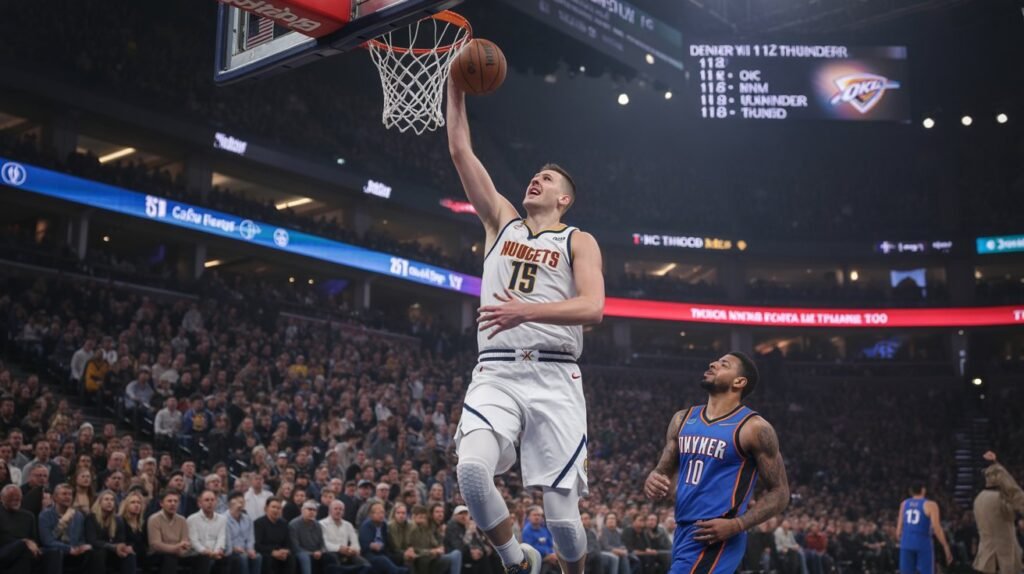 denver nuggets vs okc thunder match player stats