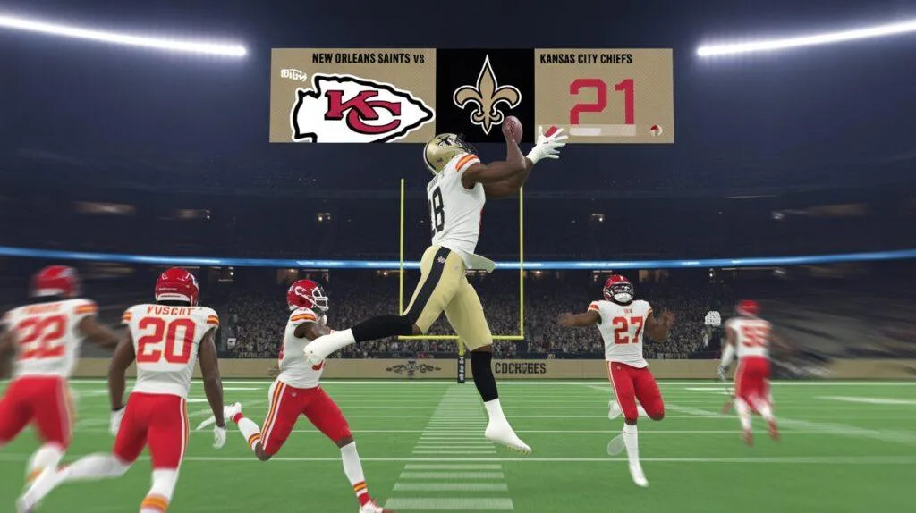 new orleans saints vs kansas city chiefs match player stats