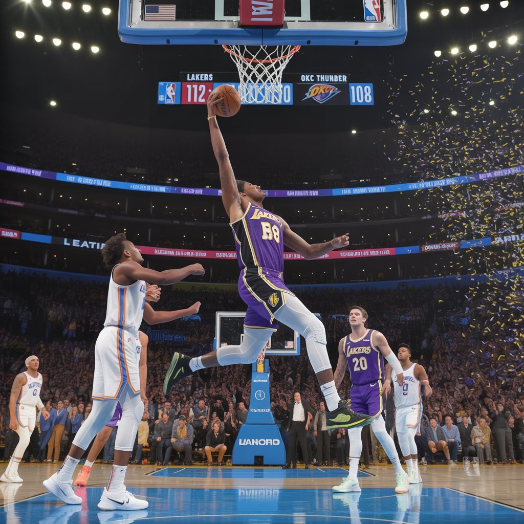 lakers vs okc thunder match player stats