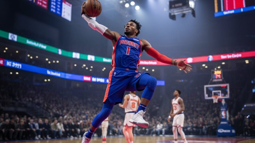 detroit pistons vs knicks match player stats