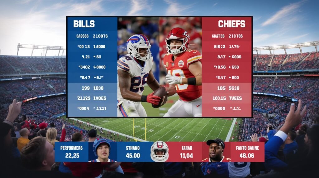 buffalo bills vs kansas city chiefs match player stats