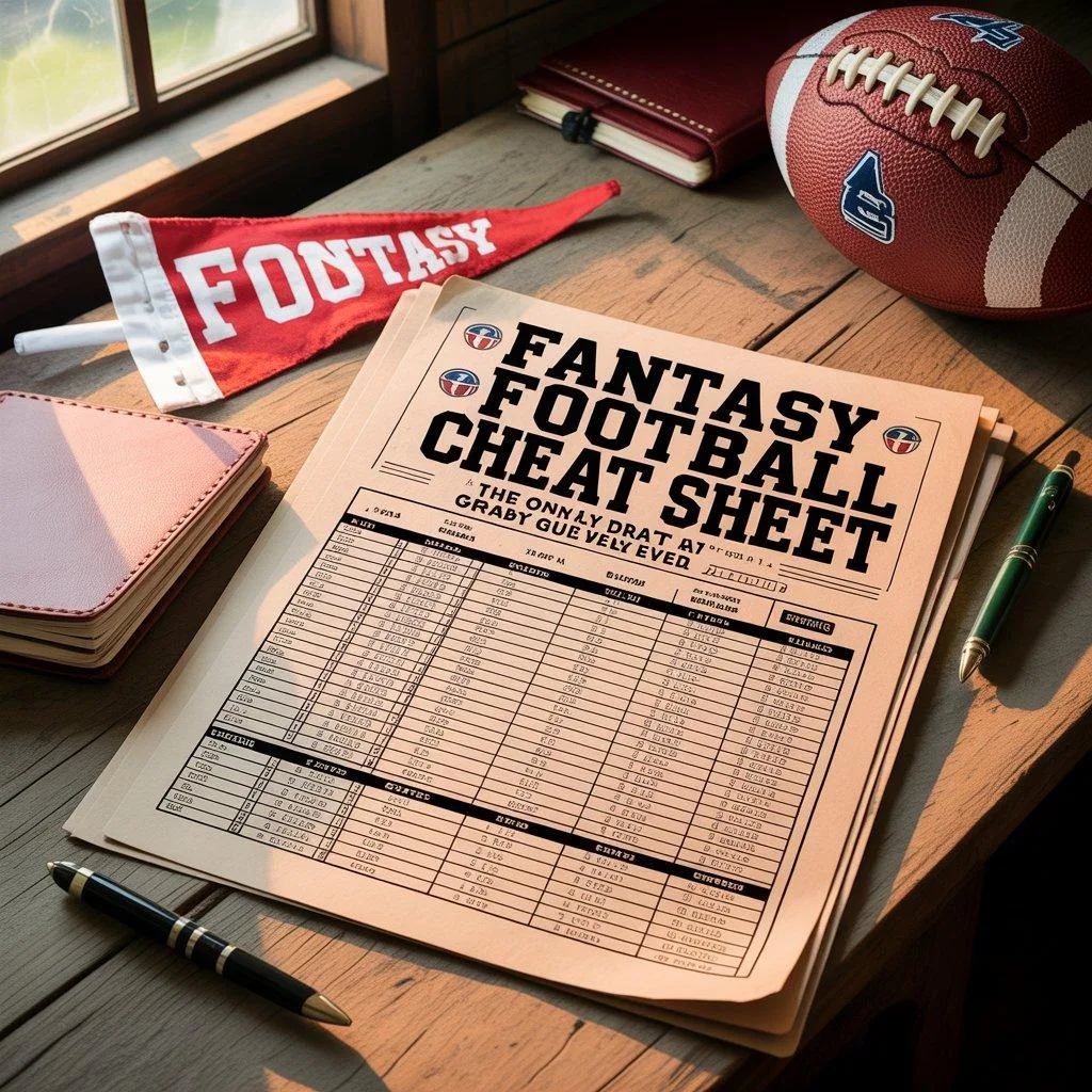 fantasy football cheat sheet