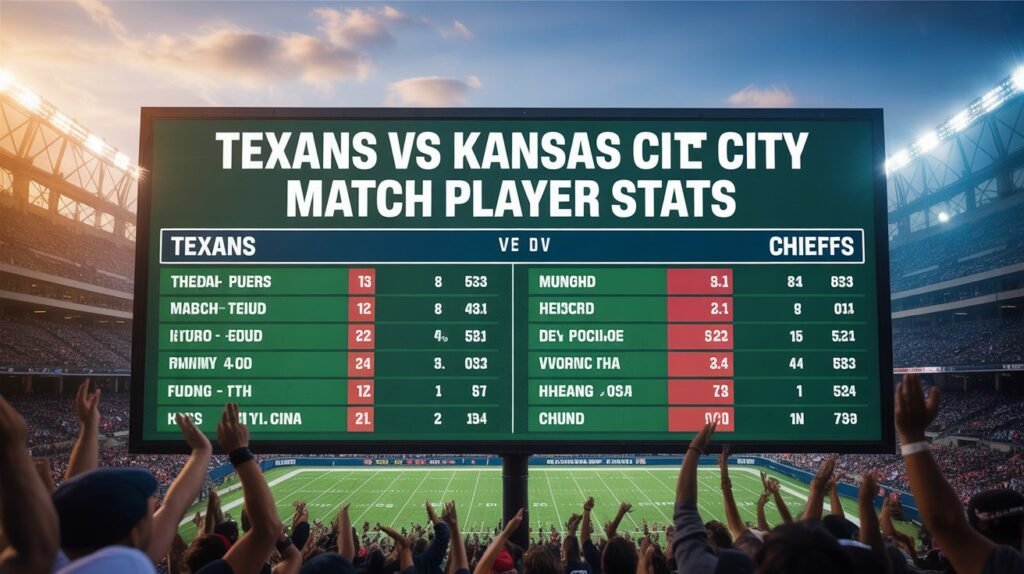 texans vs kansas city chiefs match player stats