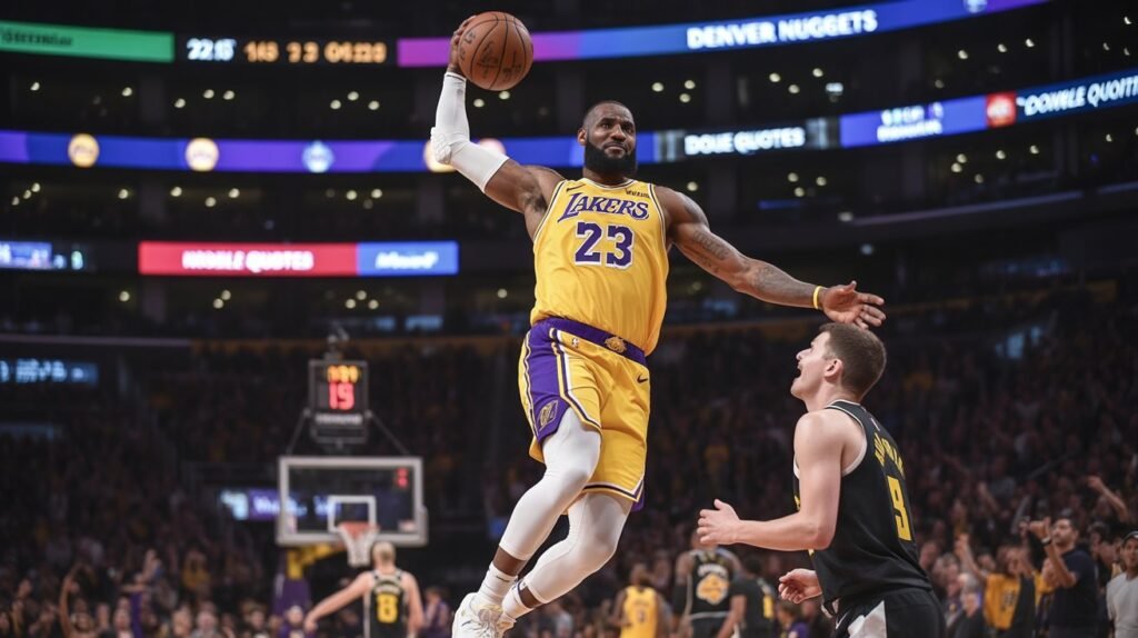 lakers vs denver nuggets match player stats
