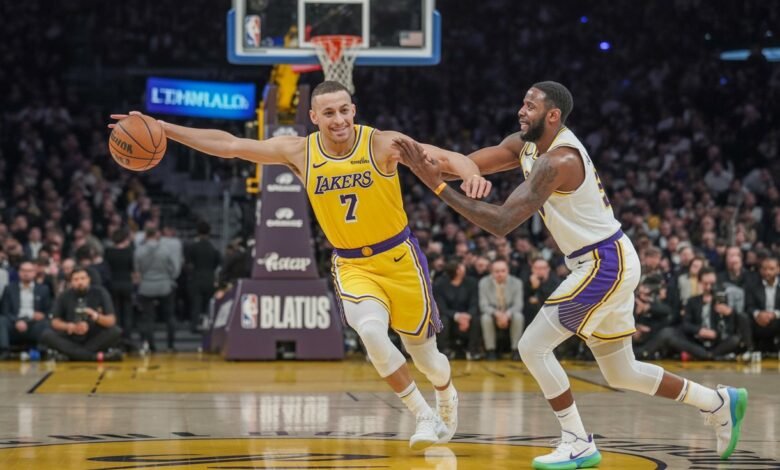golden state warriors vs lakers match player stats
