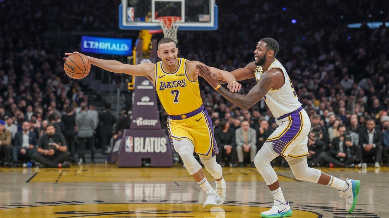 golden state warriors vs lakers match player stats