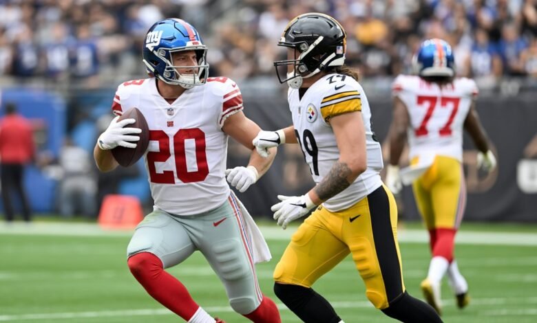 new york giants vs steelers match player stats
