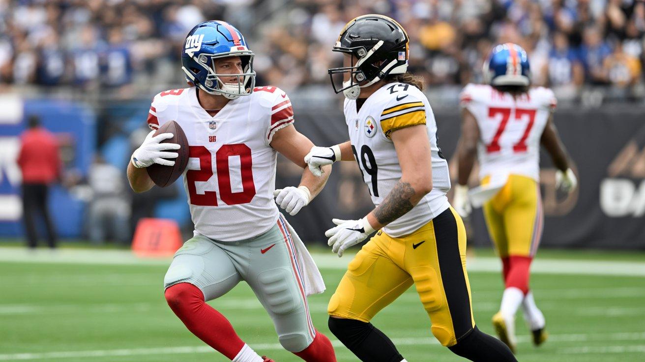 new york giants vs steelers match player stats