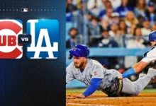 Chicago Cubs vs Dodgers Match Player Stats