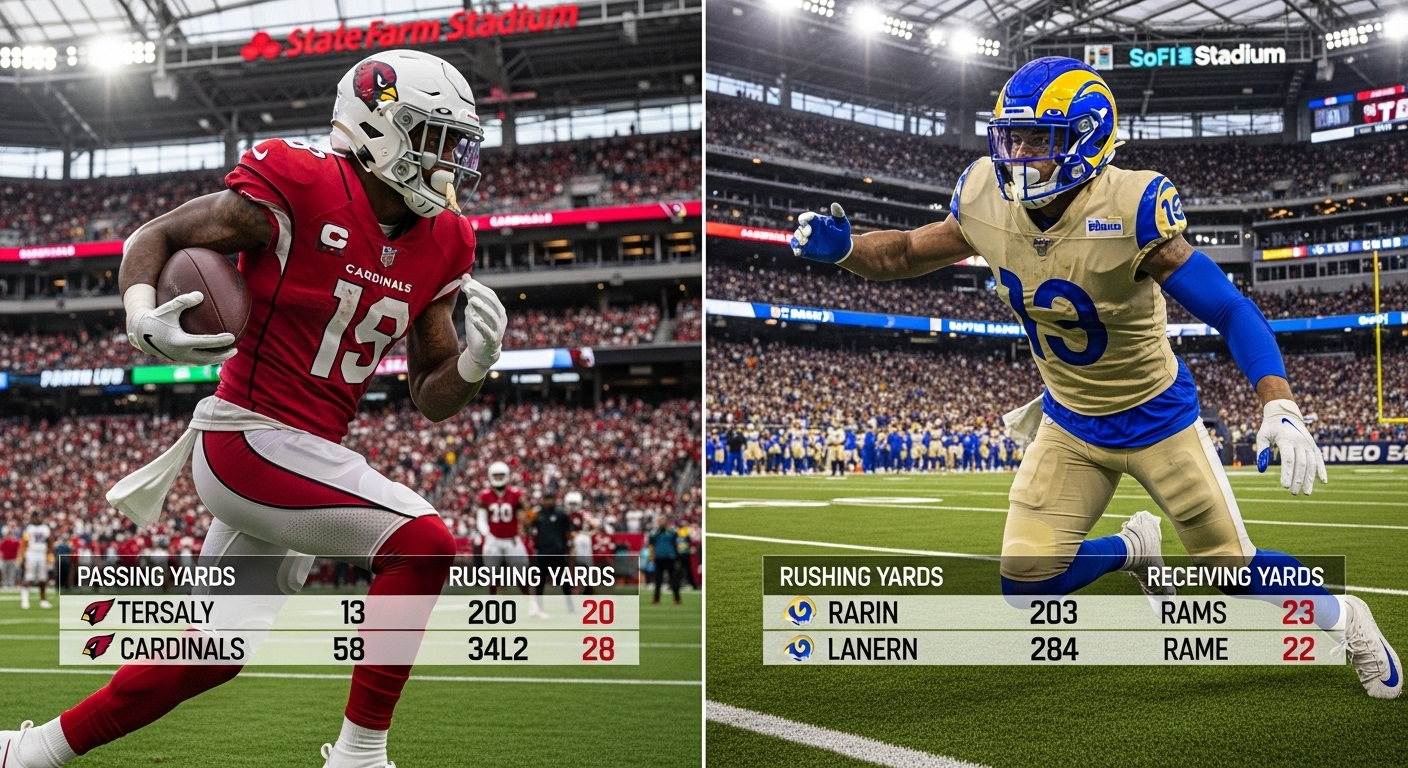 arizona cardinals vs los angeles rams match player stats
