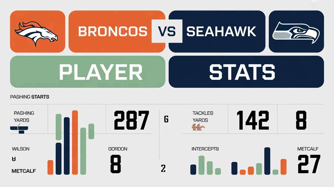 denver broncos vs seahawks match player stats