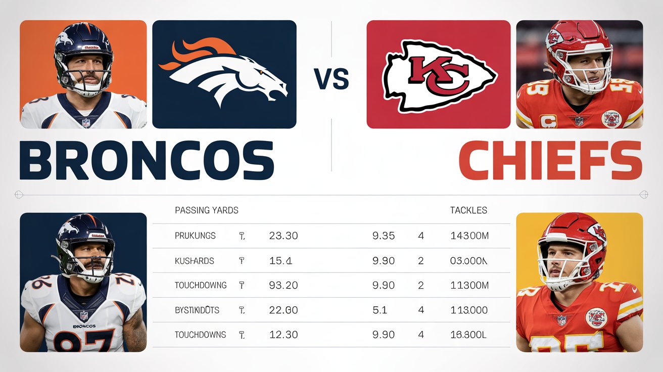 denver broncos vs kansas city chiefs match player stats