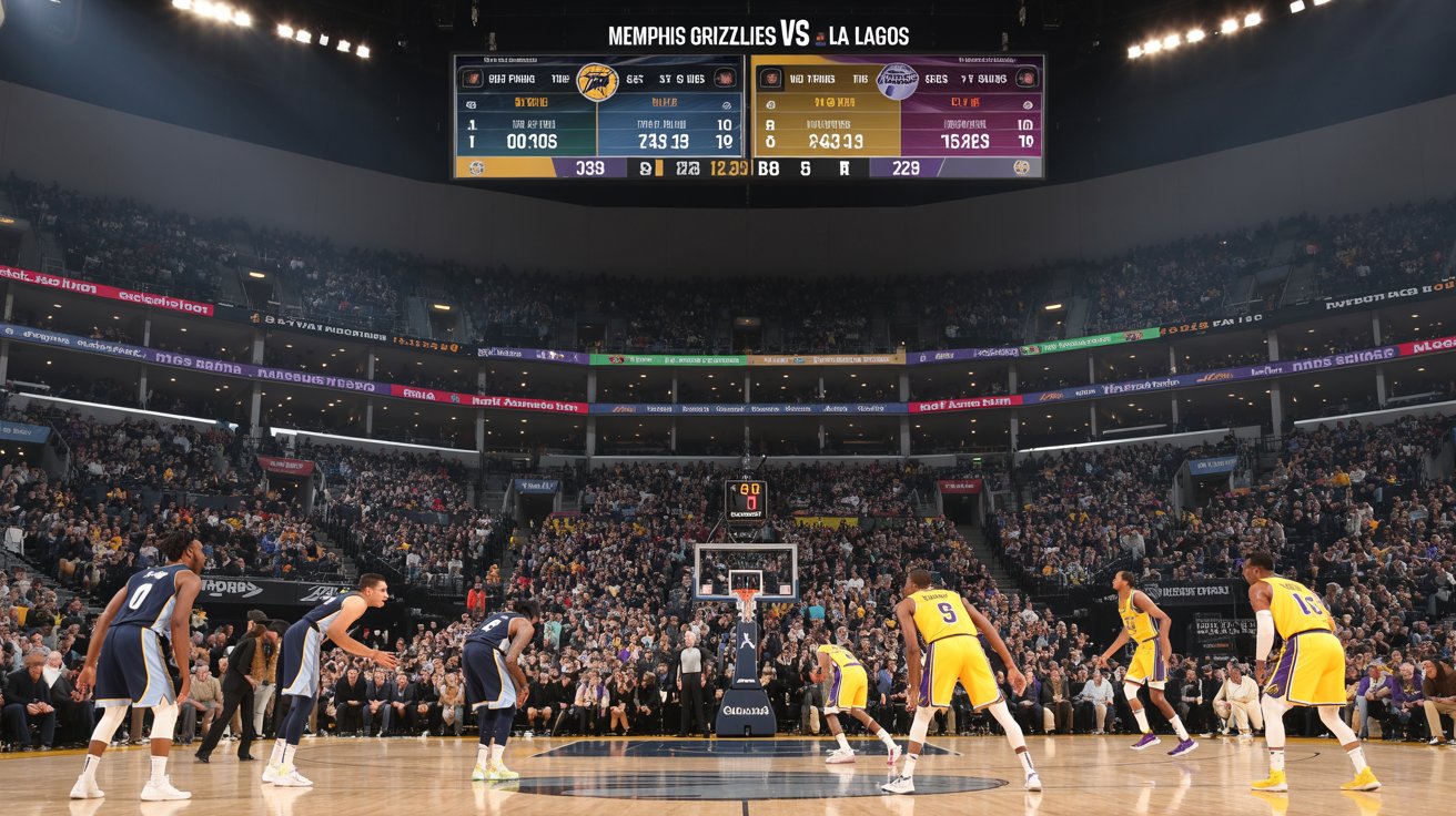 memphis grizzlies vs lakers match player stats