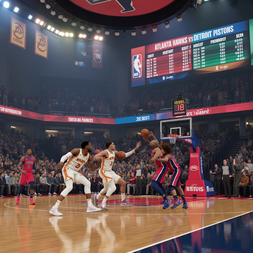 atlanta hawks vs detroit pistons match player stats