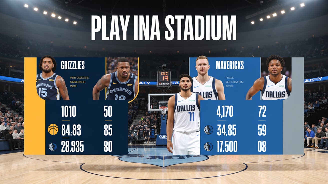 memphis grizzlies vs dallas mavericks match player stats