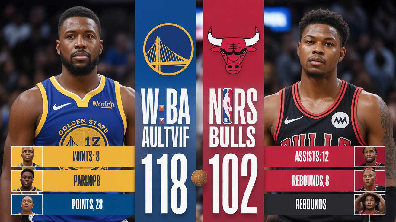 golden state warriors vs chicago bulls match player stats