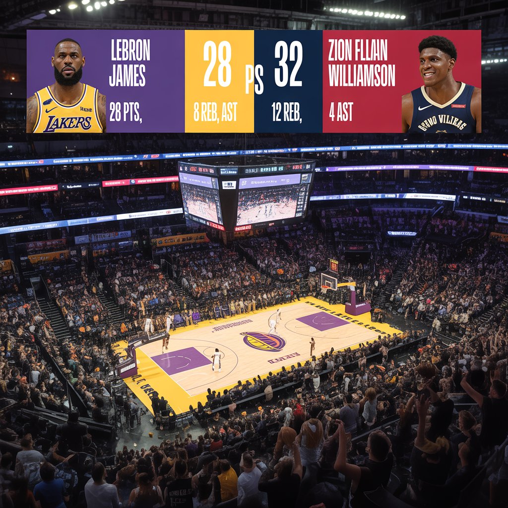 lakers vs new orleans pelicans match player stats