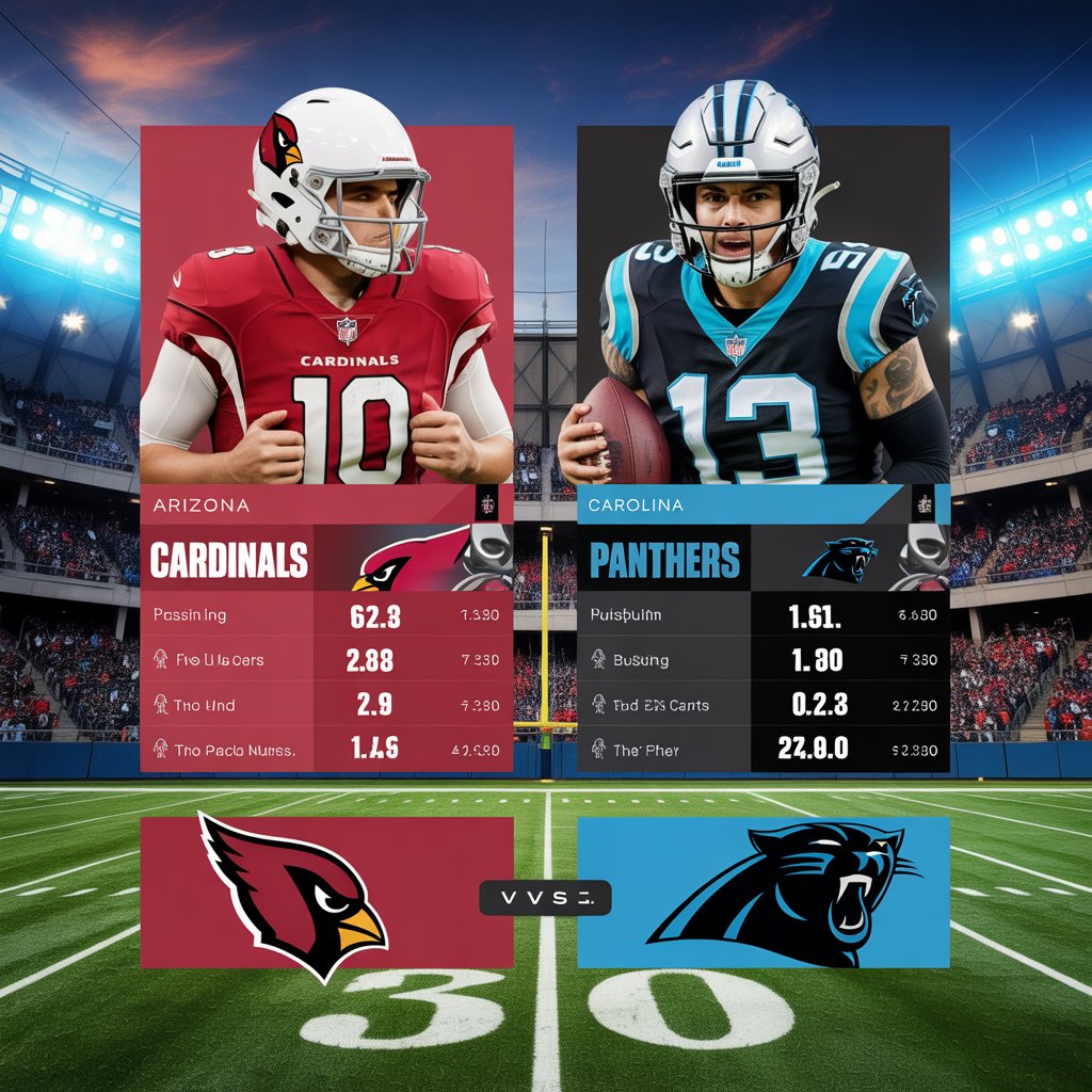 arizona cardinals vs carolina panthers match player stats
