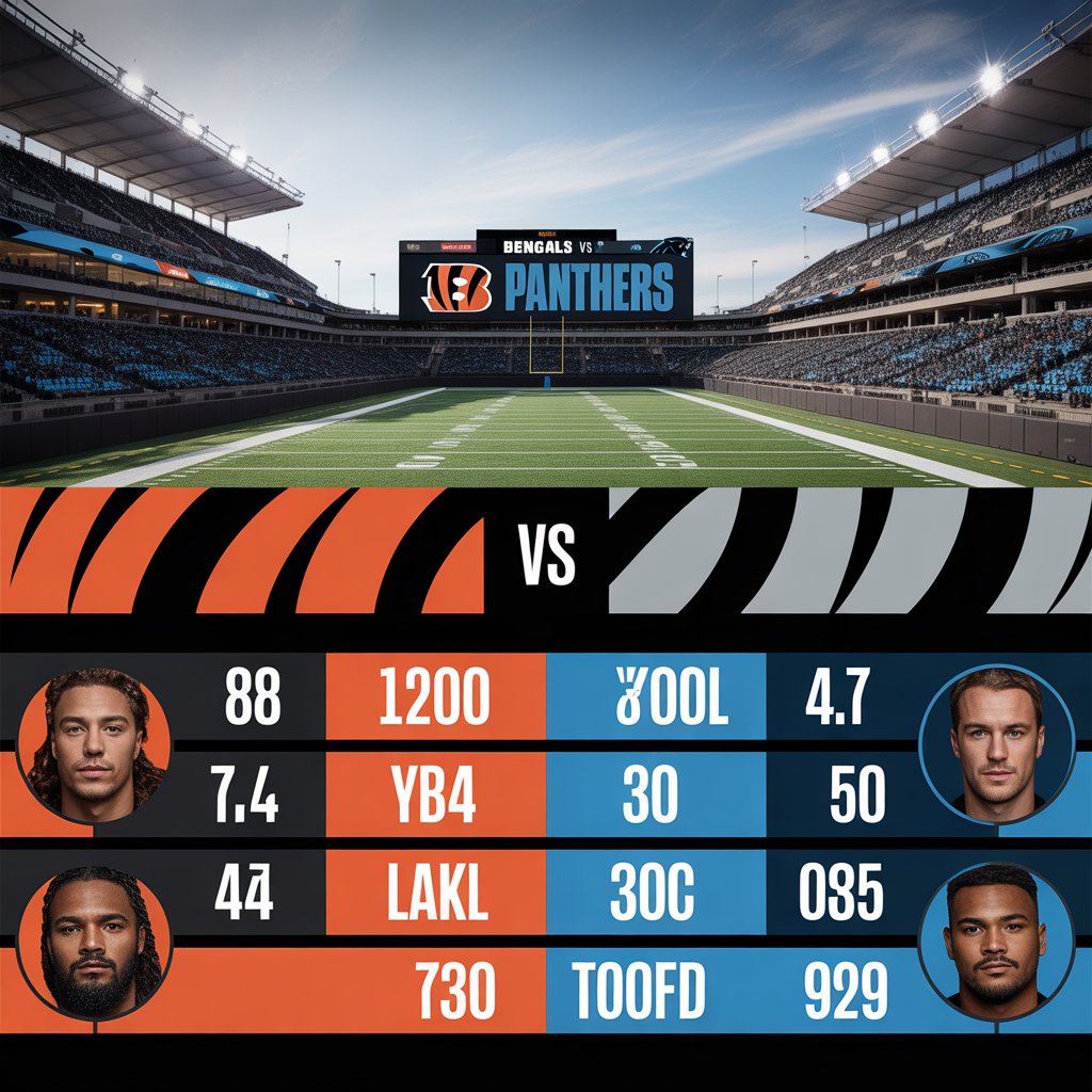 bengals vs carolina panthers match player stats