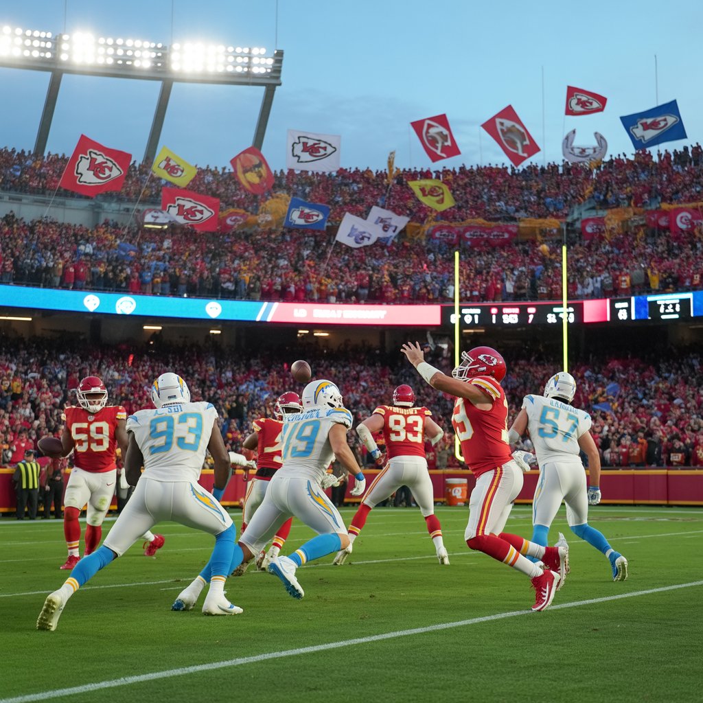 kansas city chiefs vs chargers match player stats