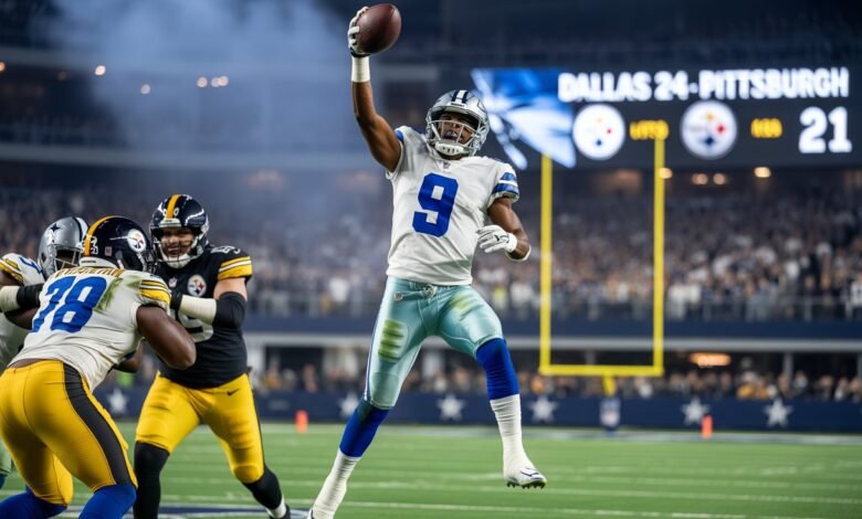 dallas cowboys vs steelers match player stats