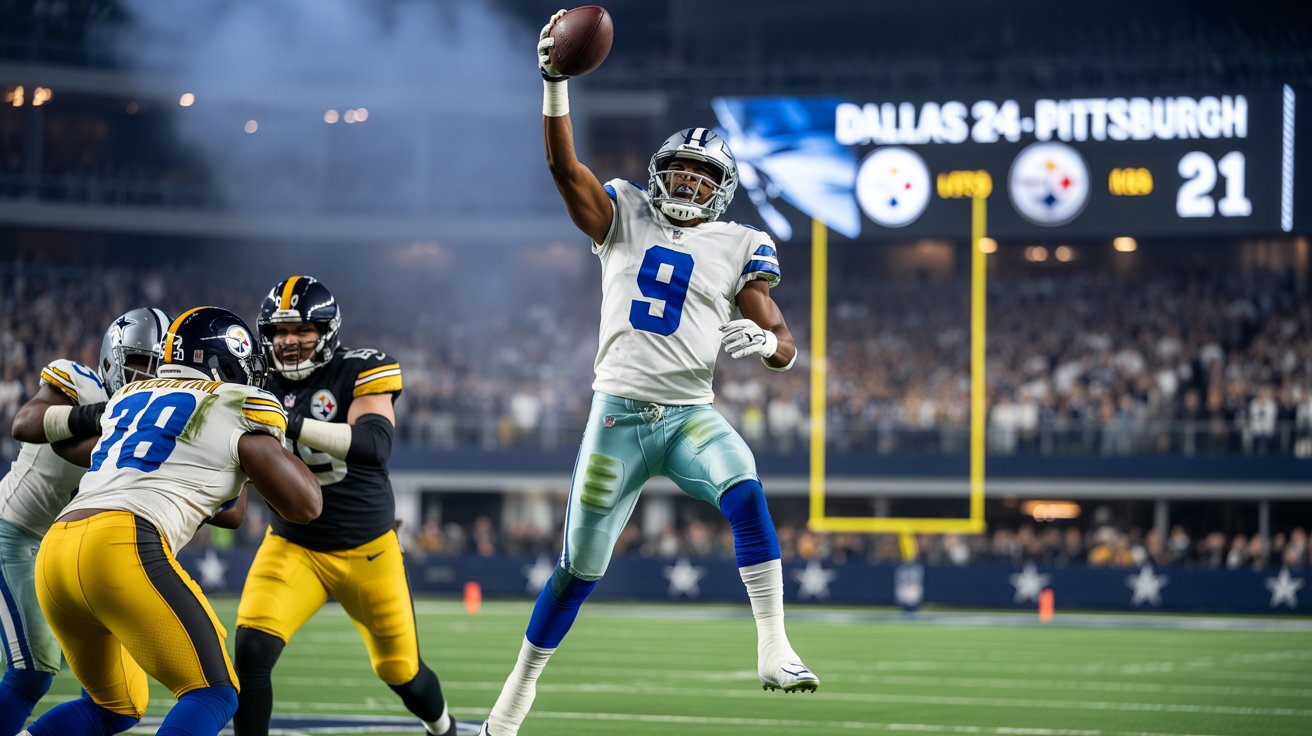 dallas cowboys vs steelers match player stats