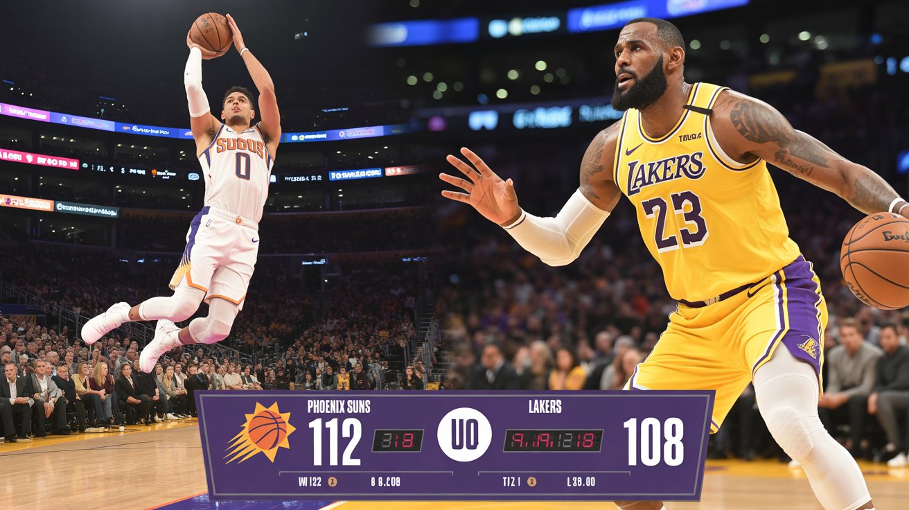 phoenix suns vs lakers match player stats