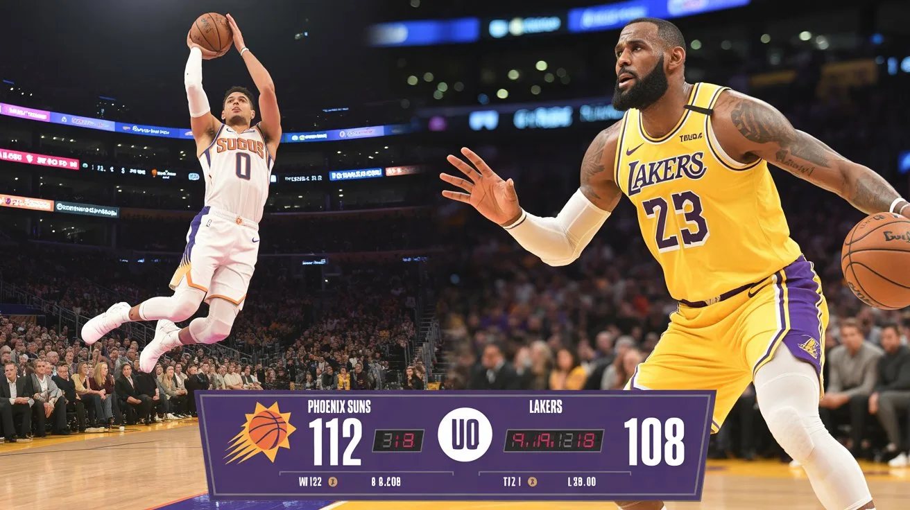 phoenix suns vs lakers match player stats