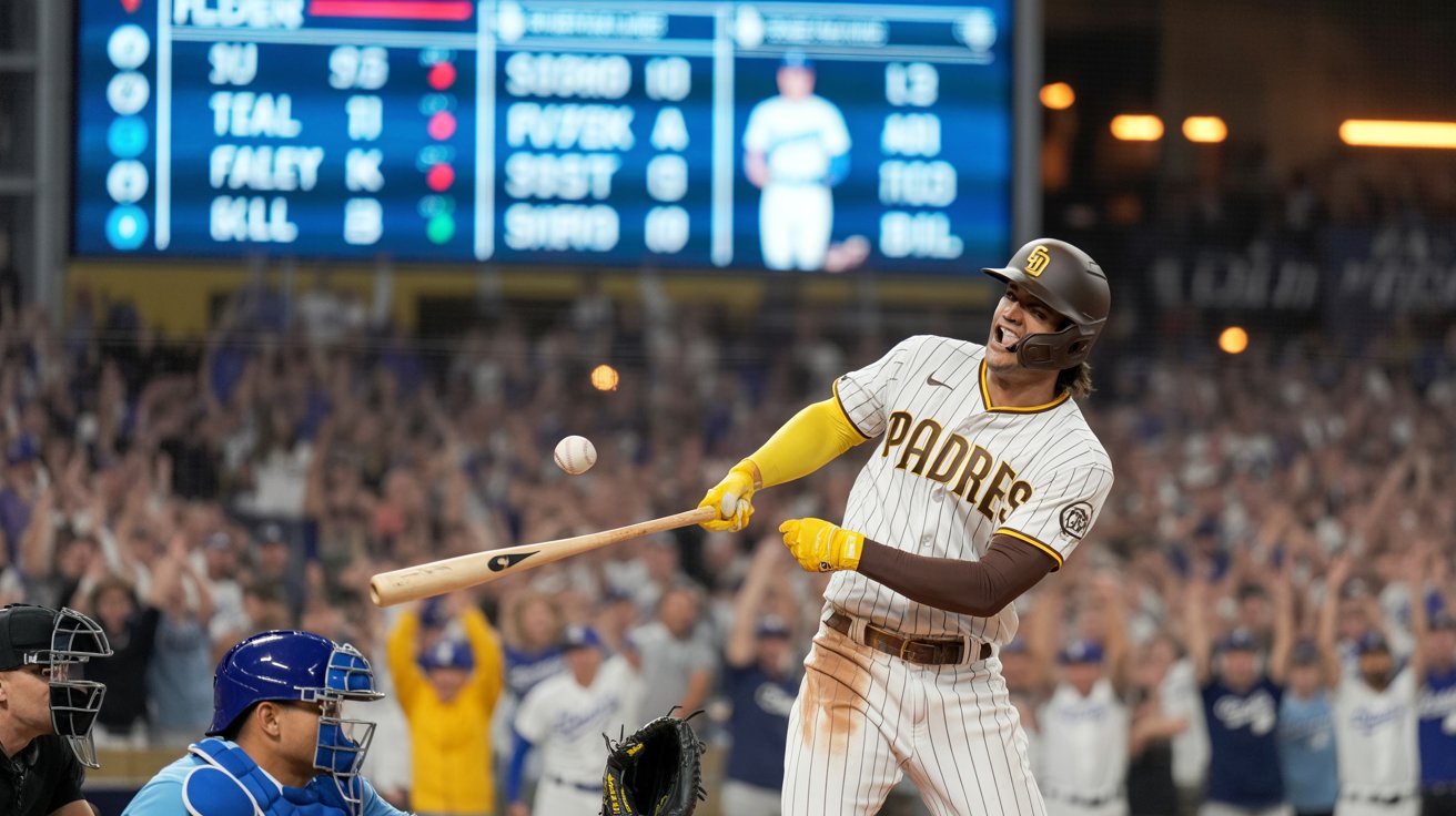 padres vs dodgers match player stats