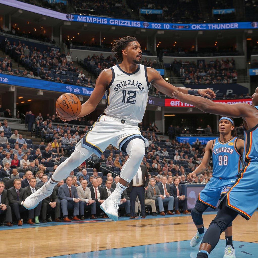 memphis grizzlies vs okc thunder match player stats