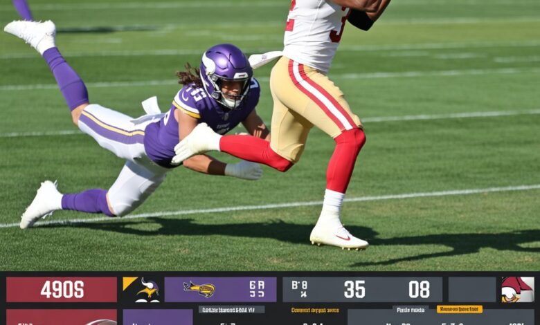 49ers vs minnesota vikings match player stats