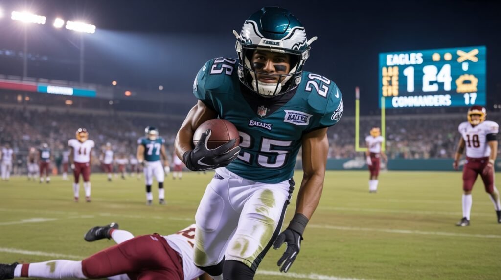 philadelphia eagles vs washington commanders match player stats