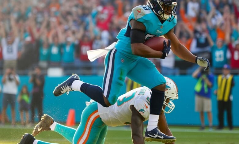 tennessee titans vs miami dolphins match player stats